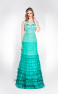 Alma Couture AC1013 Green Front Evening Dress