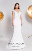 Alma Couture AC1031 Ivory Front Evening Dress