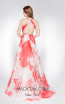 Alma Couture AC1034 Red Multi Back Evening Dress