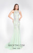Alma Couture AC1068 Aqua Front Evening Dress