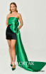 Alphonsine Black Green Front Dress