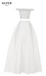 Alyce Paris 1276 Diamond White Front Dress