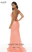 Alyce Paris 1387 Hyper Pink Back Dress