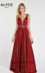 Alyce Paris 1422 Claret Front Dress