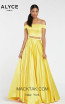 Alyce Paris 1426 Yellow Front Dress