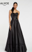 Alyce Paris 1427 Black Front Dress