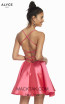 Alyce Paris 1454 Hot Pink Back Dress