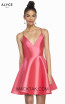 Alyce Paris 1454 Hot Pink Front Dress