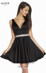 Alyce Paris 1466 Black Front Dress