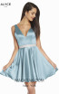 Alyce Paris 1466 Powder Blue Front Dress