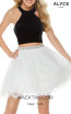 Alyce Paris 2646 Black Diamond White Front Dress