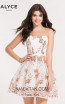 Alyce Paris 2650 Diamond White Front Dress