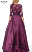 Alyce Paris 27023 Aubergine Back Dress