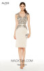 Alyce Paris 27350 Light Taupe Front Dress