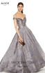 Alyce Paris 27375 Charcoal Front Dress