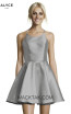 Alyce Paris 3703 Silver Front Dress