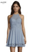 Alyce Paris 3717 French Blue Front Dress