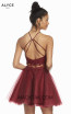 Alyce Paris 3824 Burgundy Back Dress