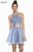 Alyce Paris 3824 French Blue Front Dress