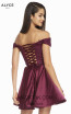 Alyce Paris 3828 Black Cherry Back Dress