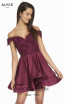 Alyce Paris 3828 Black Cherry Front Dress