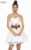Alyce Paris 3867 Diamond White Red Front Dress