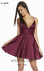 Alyce Paris 3876 Black Cherry Front Dress