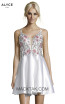 Alyce Paris 3886 Diamond White Front Dress