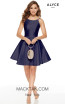 Alyce Paris 3925 Navy Front Dress