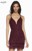 Alyce Paris 4141 Burgundy Front Dress