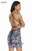 Alyce Paris 4216 Black Lilac Back Dress
