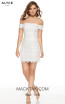 Alyce Paris 4228 Diamond White Front Dress