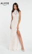 Alyce Paris 60485 Diamond White Blush Front Dress