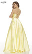 Alyce Paris 60500 Light Yellow Back Dress