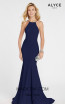 Alyce Paris 60551 Navy Front Dress