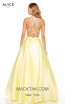 Alyce Paris 60614 Diamond White Lemon Drop Back Dress