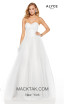 Alyce Paris 60617 Diamond White Solid Front Dress