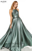 Alyce Paris 60717 Metallic Sage Front Dress