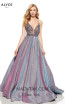 Alyce Paris 60729 Purple Front Dress