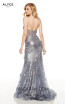 Alyce Paris 60740 Charcoal Back Dress