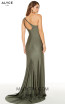 Alyce Paris 60768 Safari Green Back Dress
