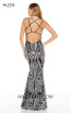 Alyce Paris 60815 Black Silver Back Dress