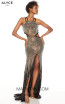 Alyce Paris 60835 Gold Black Front Dress