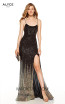 Alyce Paris 60836 Black Gold Front Dress
