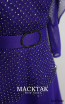 Amande Dark Purple Beaded Dress 