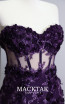 Angéle Purple Decollete Dress