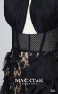 Axelle Black Chiffon Dress