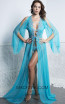Baccio Briani Long Cover Up Aqua Front