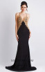 Baccio Ella Velvet Black Champagne Front Dress