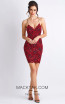 Baccio Magda Paint Black Red Front Dress